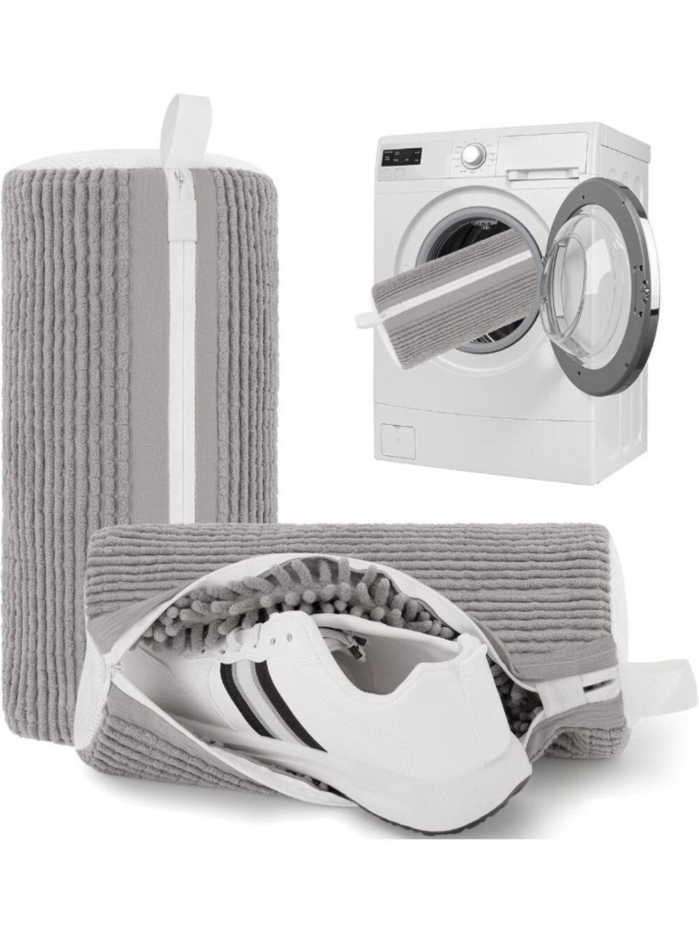Reusable Shoe Washing Machine Bags - 2pc Sneaker Laundry Bags for Deep Clean